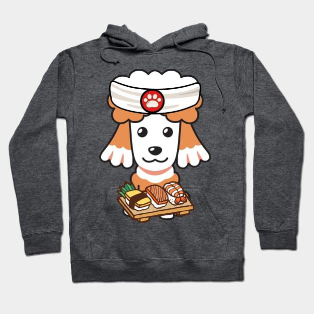 Sushi Chef poodle Hoodie by Pet Station